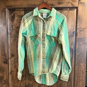 The North Face button up cotton Plaid Shirt
